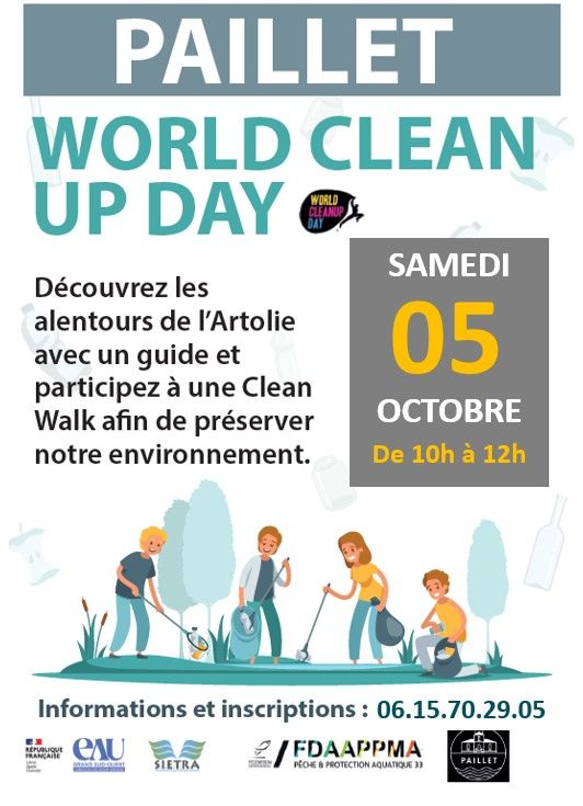 Samedi 5 Octobre 2024, nettoyons ensemble la nature à Paillet aux abords de l