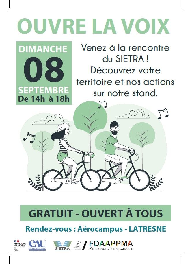 Dimanche 08 septembre 2024, Festival ouvre la voix, le SIETRA sera présent!!